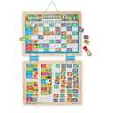 Melissa & Doug Magnetic Wooden Responsibility Chart Toddler Routine, Kids Reward Board, Chores Chart, Responsibility Tool for Kids Ages 3+
