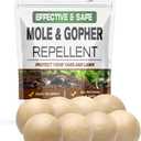 LEBMP Mole Repellent, Gopher Repellent, Groundhogs Repellant Outdoor, Vole Deterrent, Armadillo Repellent for Lawns, Keep Mole Out of Yard, Get Rid of Gophers, Covers Up to 120 Sq Ft-8Pcs