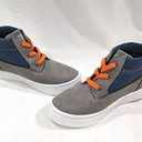 Oomphies Toddler Boy's Oliver Grey/Blue Slip-On Mid Top Shoes 
 5