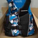 Airhead CAMO COOL Kwik-Dry Neolite Flex Life Jacket for Adults - USCG Approved Life Vest for Women & Men, Watersports Vest for Boating, Wakeboarding & Kayaking, Small, Blue