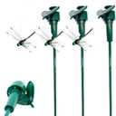 3Pcs Dragonfly Clip Bug Repellent, Realistic PVC Dragonfly Garden Stakes Model Toys, Solar Powered Rotating, Stable and Weather-Resistant Garden Ornaments