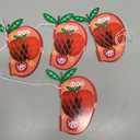 SUNBEAUTY 5 Pcs Red Apple Shaped Paper Honeycomb Paper Apple Hanging Decoration School Classroom Back to School Decoration(4 Inch)