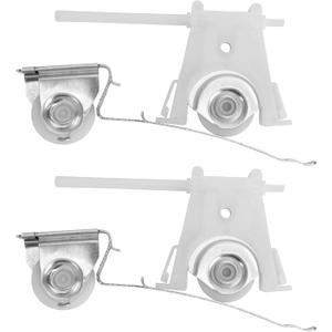 4 Pack Sliding Screen Door Roller Assembly  2 Upper & 2 Lower Rollers, Fits Andersen Part #1997063 & #1997310 (1991 to P), 1-1/4" Nylon Concaved Wheels, Adjustable Replacement.
