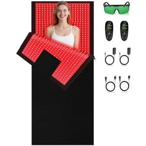 iTHERAU Large Red Light Therapy Blanket, 2520 LEDs Infrared Red Light Therapy Mat Full Body for Resolve Inflammation, Relieve Joint or Back Pain, Red Light Wrap 660 & 850nm Wavelengths, 71in X 32in