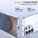 for Samsung Galaxy S25 Ultra Phone Case, S25 Ultra Magnetic Case Built-in Invisible Stand [Compatible with MagSafe] [Military-Grade Protection] Shockproof Cover for Galaxy S25ultra (Clear)