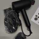 slopehill Professional Ionic Hair Dryer, Powerful 1800W Fast Drying Low Noise Blow Dryer with 2 Concentrator Nozzle 1 Diffuser Attachments for Home Salon Travel (Black)