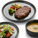 Plates and Bowls Sets,12 Pieces Round Porcelain Dinnerware Sets,Dishes, Plates, Dishware Sets,Chip Resistant Ceramic Dish Set Dining Dinner Ware Service for 4