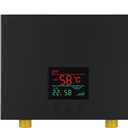 Electric Tankless Water Heater 110V, Instant Hot Water with Auto Temp Control & Self-Check, Mini Design for Bathroom Kitchen (Black)