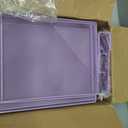 Desk Organizer, 5-Tier Paper Letter Tray Organizer with File Holder, Drawer and Pen Holder, Desktop Organizer for Office Supplies, Purple