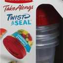 Rubbermaid, Take Along Twist&Seal 2CP, 3 Count