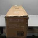 4.5 FT Pre-Lit Snow Flocked Christmas Tree, Artificial Hinged Xmas Tree W/ 150 LED Lights, 295 Branch Tips, Non-Flammable PVC Leaves, Metal Stand, Xmas Holiday Decor for Office Home