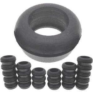 Rubber Grommets 3/4 Inch ID, Donut Rubber Grommet Ring drilled 1 1/8 Inch Hole using SCH40 1/2 inch Hydroponic PVC pipe and 25mm or 3/4 Inch Barbed Elbow Tee Straight Y Connector (Pack of 25)