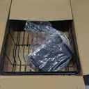 Dish Drying Rack in Sink - Expandable Stainless Steel Dish Rack Over The Sink, Kitchen Sink Drain Strainer with Cutlery Holder & Cup Holders, 15.4 x 11.3 x 6.6 Inch, Black