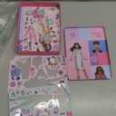 Barbie D.I.Y. Magnetic Play Set, 75 Pieces, 3 Magnetic Dolls, Crafts for Kids Ages 4-8, 4 Year Old Girl Birthday Gifts, Girl Toys, Cute Travel Toy, Fun Airplane Activities, Pretend Play for Girls