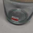 5.5x 9 
VASE Scandinavian boho style glass and wood