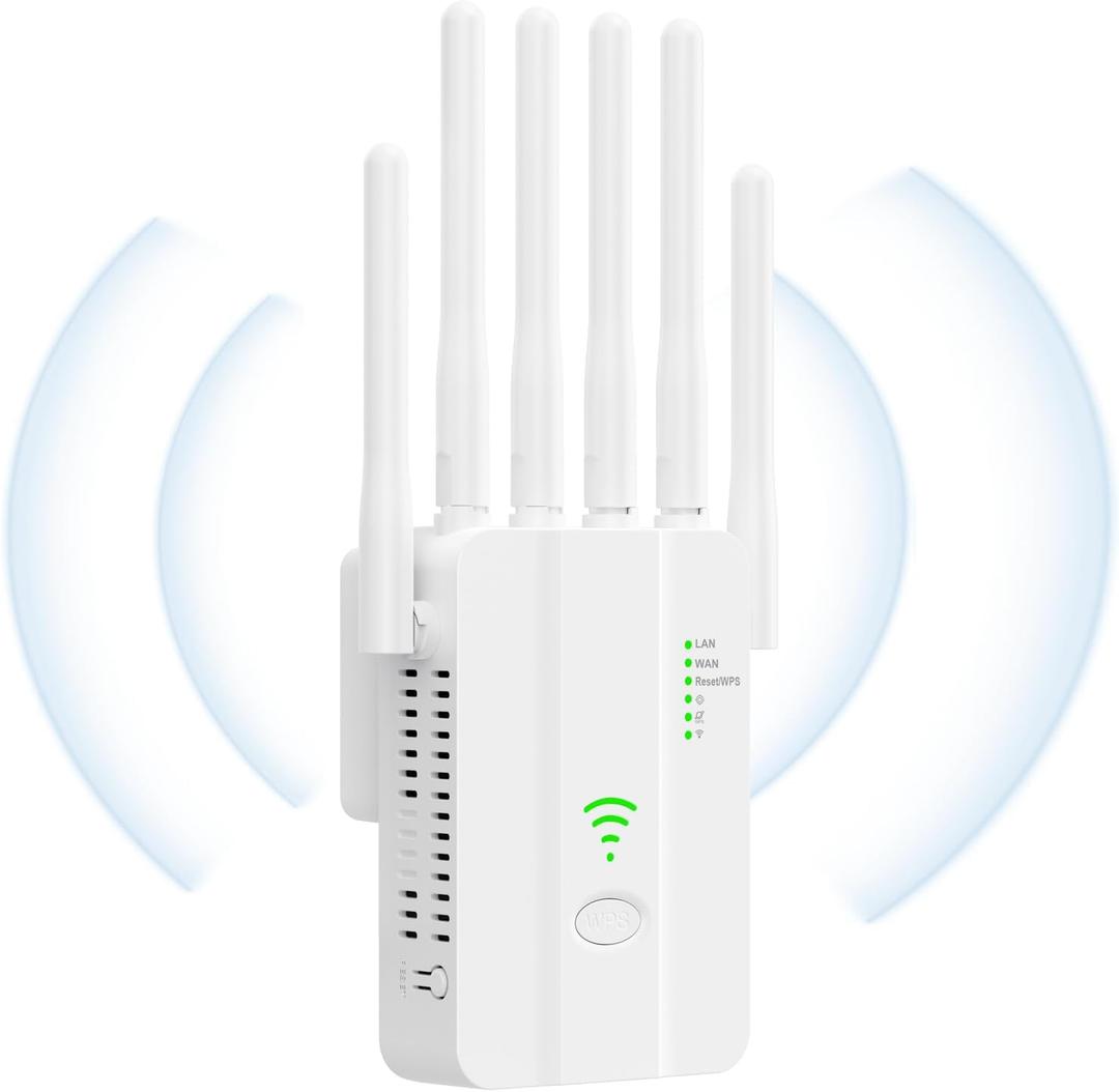 WiFi Extenders Airpods Pro, WiFi Extenders Signal Booster for Home Long Range Up to 10000 sq. ft & 40 Devices, WiFi Extender & Wireless Access Point, Easy Setup