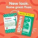 4 x Plackers Micro Mint Dental Flossers, Fold-Out Toothpick, Super Tuffloss, Easy Storage with Sure-Zip Seal, Fresh Mint Flavor, 150 Count (Pack of 4)