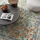 Washable Kitchen Rug Runners for Hallways: 2'6"x8' Bedroom Rug Non Slip Low Pile Stain Resistant Soft Indoor Floor Carpet Runner Rug for Entryway Hallway Kitchen Living Room Farmhouse