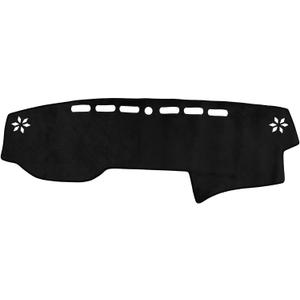 Dash Cover, Center Console Non-Slip Dashboard Carpet Mat for Toyota 4runner 2015-2019 Flannel Black,1Pc