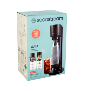 SodaStream Gaia Sparkling Water Maker, Black (Starter Kit)