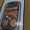 Indoor Grill CUSIMAX Electric Smokeless Grill Portable Korean BBQ with Turbo Smoke Extractor Technology, Non-stick Removable Plate, Tempered Glass Lid, Great for Party(Single Plate)
