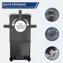 Runnatal Dish Drying Rack Extendable, Large Dish Rack with Drainboard, Utensil Holder, Cup Holder, Expandable Dish Drainer for Kitchen Counter, 20.5"-27.6" L x 12.6" W