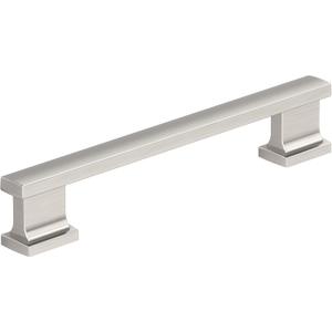 Amerock 10BX37092G10 | Satin Nickel Cabinet Pull | 5-1/16 inch (128mm) Center-to-Center | 10 Pack | Triomphe | Furniture Hardware
