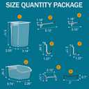 Peg Board Kit, Includes Pegboard and Accessories,with Hooks and Bins,Peg Board Wall Organizer for Office,Ornaments Display,Crafts Organization (66, White)