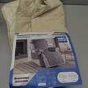 TAOCOCO 100% Waterproof Recliner Chair Cover, Non Slip Recliner Covers for Recliner Chair with Pocket, Washable Reclining Chair Cover Furniture Protector for Kids, Pets(23.6'', Cream)