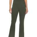 EGOCKAL Women's Flare Leggings Bootcut Yoga Pants High Waisted Bell Bottom Workout Dress Pants with Pockets Army Green (Green, L)