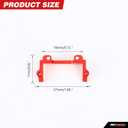 RCAWD Metal Servo Mount for 1/18 1/24 Scx24 FMS Fcx18 Fcx24 Rc Crawler Car Upgrade Parts(Red)