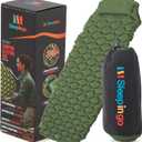 Sleepingo Sleeping Pad for Camping, Green Nylon TPU, Lightweight & Compact, Ideal for Camping and Hiking, Durable Material