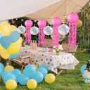 80PCS Under the Sea Party Decorations, Sea Sponge Inspired & Mermaid Birthday Decorations, Ocean Room Decor