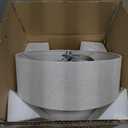 ALISADABOY Brushed Nickel Chandelier Modern Chandeliers Contemporary 3 Light 12.59'' Inch Semi Flush Mount Ceiling Light, with Lampshade, Drum Fixture, for Bedroom, Entryway, Kitchen, Closet, Laundry