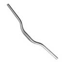 UPANBIKE Mountain Bike Handlebar 31.8mm, Aluminum Alloy MTB Bicycle Riser Handlebar Extra Long 700mm with Paint Matte Surface (Silver, 700mm)