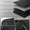 2 Pack Car Seat Gap Filler, Leather Seat Gap Organizer with Sun Visor Organizer, Front Seat Storage for Phone, Sunglasses, Cards and Keys, Fits Most Cars SUVs and Trucks
