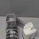 Rotary Cheese Grater with 3 Blades, Large Hand Crank Cheese Grater with Waffle Slicer, Black and White Cheese Slicer with Suction Base, Easier for Shredding& Grating (Whit, 3 Graters)