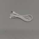 AGVEE 6ft TV Power Cord, 90 Degree Angled L-Shaped UL Listed 2-Prong AC Power Cable IEC C7 C8 Compatible with Samsung LG Sony Insignia Apple TV LCD LED, Vizio Roku JBL Partybox, White