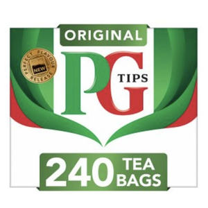 PG Tips Black Tea Original Tea Bags 240 Count (2 PACK), BBD  09/2027