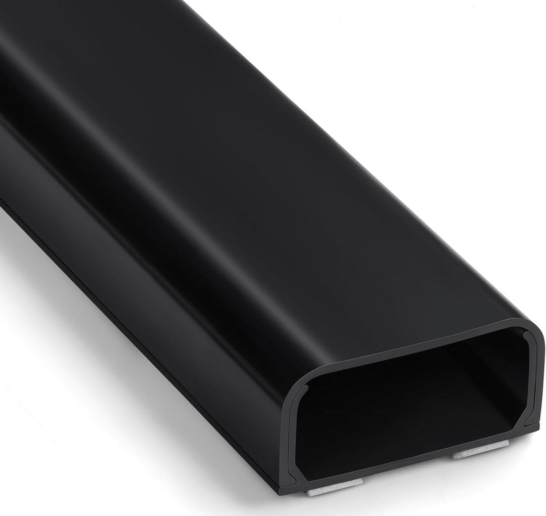 Wire Cover for Wall Mount TV 32in(2xL16in), Wall Cord Cover, X-Large TV Cable Hider Hide Cords, Cord Hider, Cable Raceway Black W1.54in x H0.75in