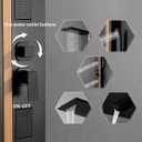 Shower Wall Panels Bathroom Shower Panel Tower System Multifunction Bamboo Wood and Stainless Steel Body Spray Jets Rainfall Waterfall Head with Handheld Wand and Tub Spout Wall Mount