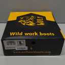 WOLF Work Boot | 100% Genuine Upper Leather | Oil, Abrasion Resistant | Electrical Hazards | Non-Slip Rubber Sole | Soft Toe | Dual Pullers | Construction | Industrial PPE (8.5)
