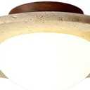 Mid Century Decoration Modern Semi Flush Mount Ceiling Light White Glass Light Fixture Nordic Natural Stone Marble Vintage Farmhouse Hallway Ceiling Light for Kitchen Balcony Bathroom
