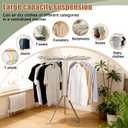 Clothes Drying Rack Tripod, Large Capacity Portable Laundry Drying Rack, Space Saving Design for Indoor Outdoor Use, Dimensions: 47.6" H × 43.7" W (121 × 111 cm) when open, and 29.5" × 5.3" (75 × 13.5 cm) when folded