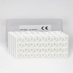 Ear Clip Pads Alpha Series, Felt Round 10mm White, Box of 256