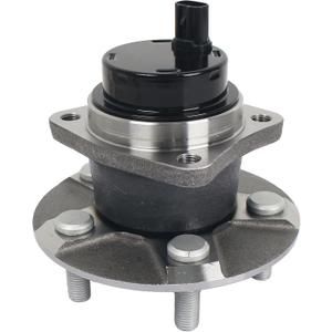 KUSATEC 512217 Rear Wheel Bearing and Hub Assembly Compatible with 2003-2008 Pontiac Vibe, 2000-2009 Toyota Celica Corolla Matrix Prius, 2005-2010 Scion tC, 5 Lug Bolts w/ABS