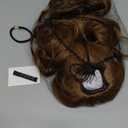 REECHO Ponytail Extension, 18 inch Wavy Drawstring Ponytail Hair Extension for Women, Natural Synthetic Fake Pony Tails Hair Extensions Clip in Hairpiece for Women, Chocolate Brown