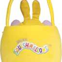 Squishmallows Original 12in Lancelot the Chocolate Bunny Egg Hunt Basket  Ultrasoft Official Jazwares Plush Accessory (Purple & White Panda)