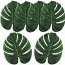 Super Z Outlet Tropical Imitation Green Plant Paper Leaves Hawaiian Luau Party Jungle Beach Theme Decorations for Birthdays, Arts & Crafts, Prom, Events, Weddings (13 Inch)