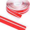 Door Draft Stopper for Side of Door Frame 1.37 in x 20 Ft T-Shaped Silicone Weather Stripping Door Seal Strip Draft Blocker - White